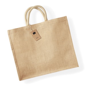 Westford mill WM408 - Jumbo Burlap Shopping Bag