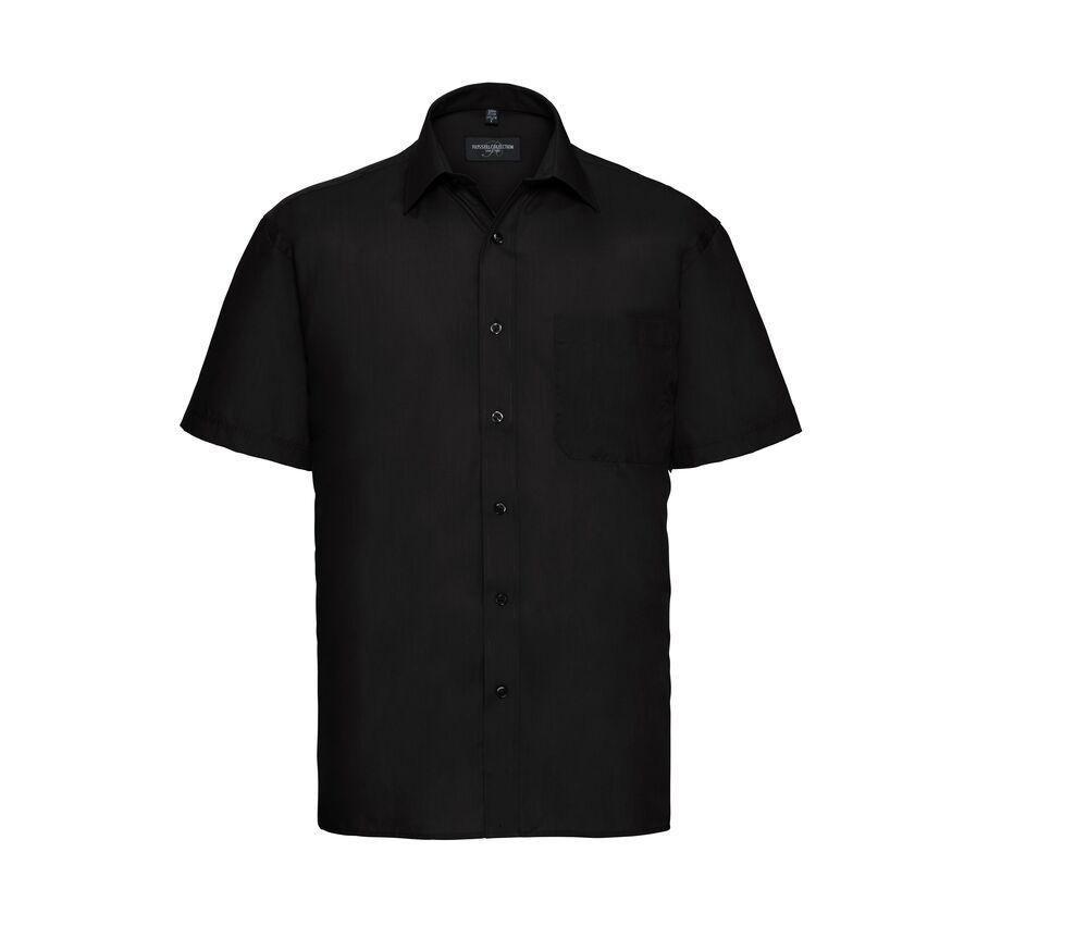 Russell Collection JZ935 - Men's Short Sleeve Polycotton Easy Care Poplin Shirt