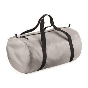 BagBase BG150 - PACKAWAY BARREL BAG Silver/Black