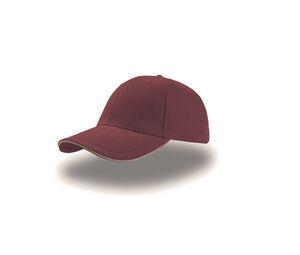 ATLANTIS AT003 - LIBERTY SANDWICH CAP Burgundy / Natural