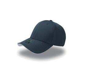 Atlantis AT064 - 6-panel cap in bamboo/polyester blend Navy / White