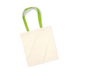 Westford mill W101C - Shopping bag with contrasting handles