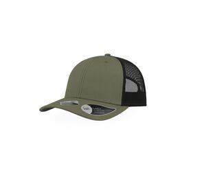 ATLANTIS AT173 - Casquette en polyester recyclé Olive / Black