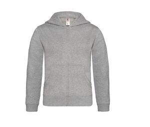 B&C BC504 - Sweat capuche zippé enfant