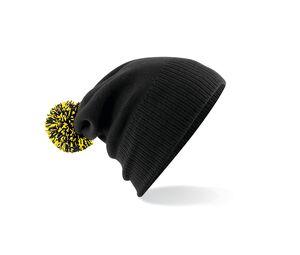 Beechfield BF450 - Snowstar beanie Black / Yellow