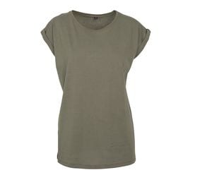 Build Your Brand BY021 - Ladies Extended Shoulder Tee