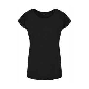 Build Your Brand BY021 - Ladies Extended Shoulder Tee