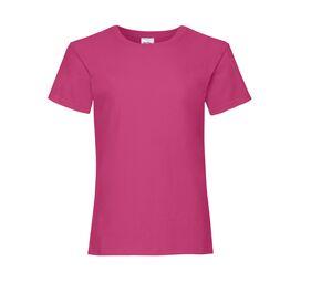 Fruit of the Loom SC229 - Girls valueweight tee Fuchsia