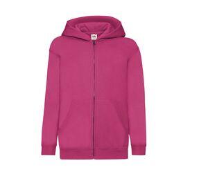 Fruit of the Loom SC379 - Kids Hooded Sweat Jacket (62-045-0) Fuchsia