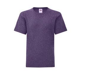 FRUIT OF THE LOOM SC6123 - Tee-shirt enfant Heather Purple