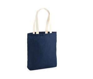 Westford mill WM455 - Burlap shopping bag Navy / Natural