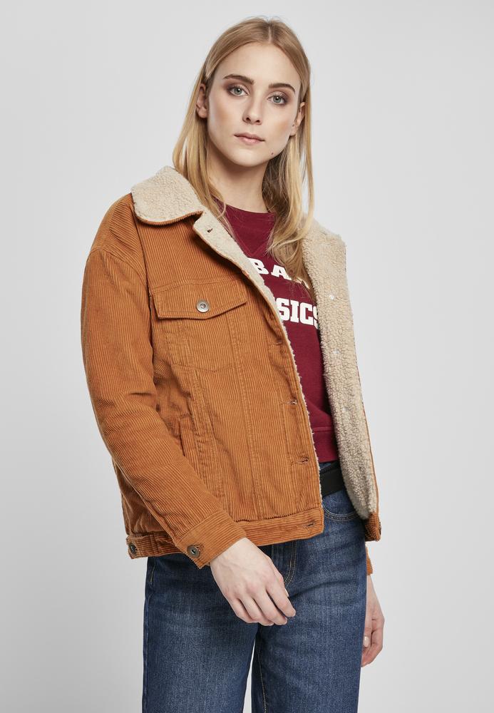 Urban Classics TB2376C - Ladies Oversize Sherpa Corduroy Jacket