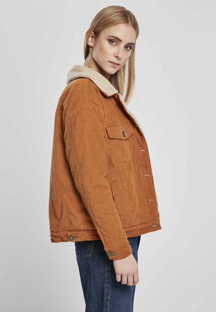 Urban Classics TB2376C - Ladies Oversize Sherpa Corduroy Jacket