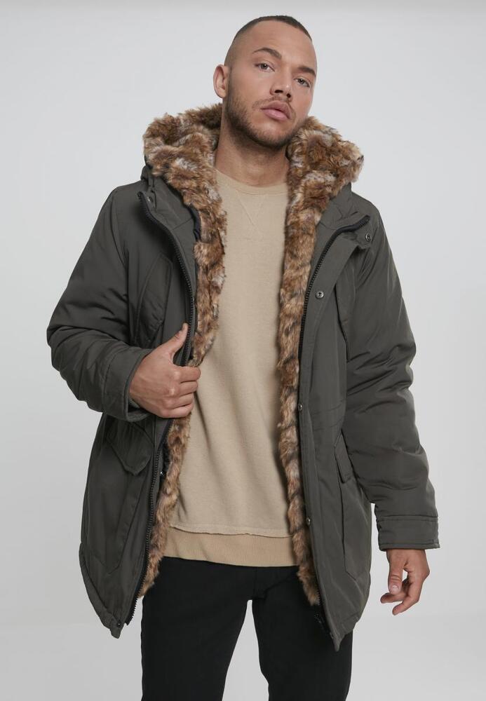 Urban Classics TB2431C - Hooded Faux Fur Parka