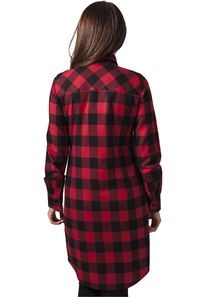 Urban Classics TB1216C - Ladies Checked Flanell Shirt Dress