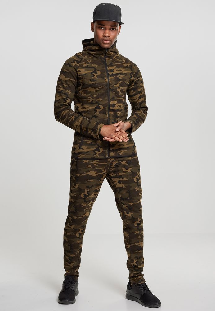 Urban Classics TB1783C - Interlock Camo Zip Jacket