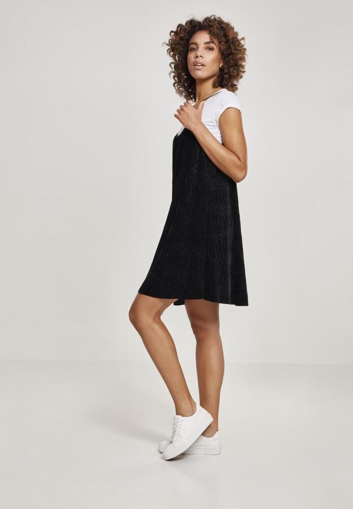 Urban Classics TB2352C - Ladies Velvet Slip Dress