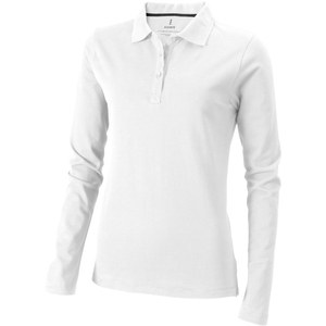 Elevate Life 38087 - Oakville long sleeve women's polo White