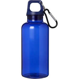 PF Concept 100778 - Oregon 400 ml RCS certified recycled plastic water bottle with carabiner Pool Blue