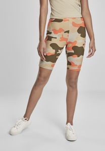 Urban Classics TB3423 - Women High Waist Camo Tech Cycle Shorts